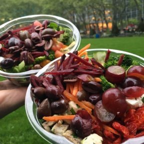 2 Gluten-free salads from Cafe Metro